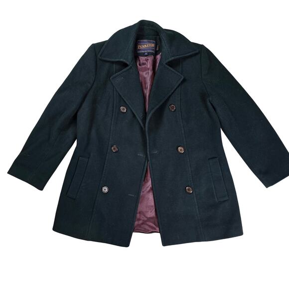 Pendleton Womens Double-breasted Wool Pea Coat Teal Size 6 - Picture 1 of 10